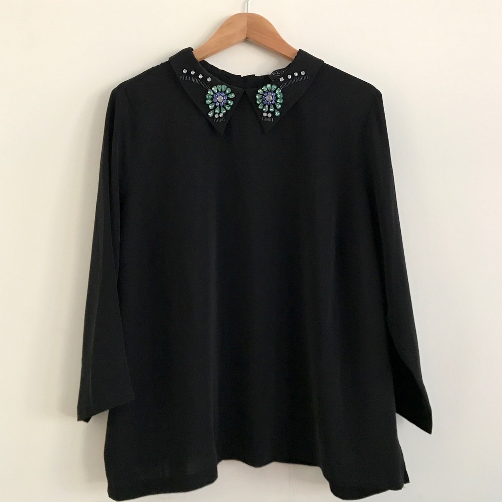 Eloquii | Embellished collar blouse | Size 18